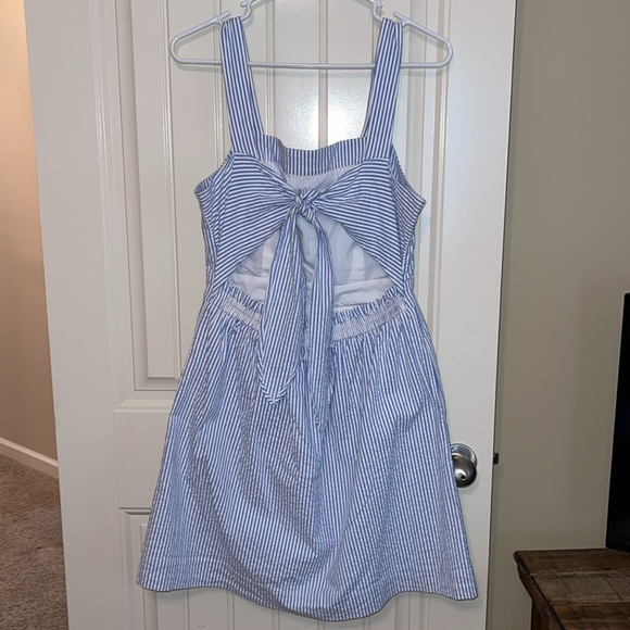 J. Crew Seersucker Dress. EUC. - Picture 2 of 2